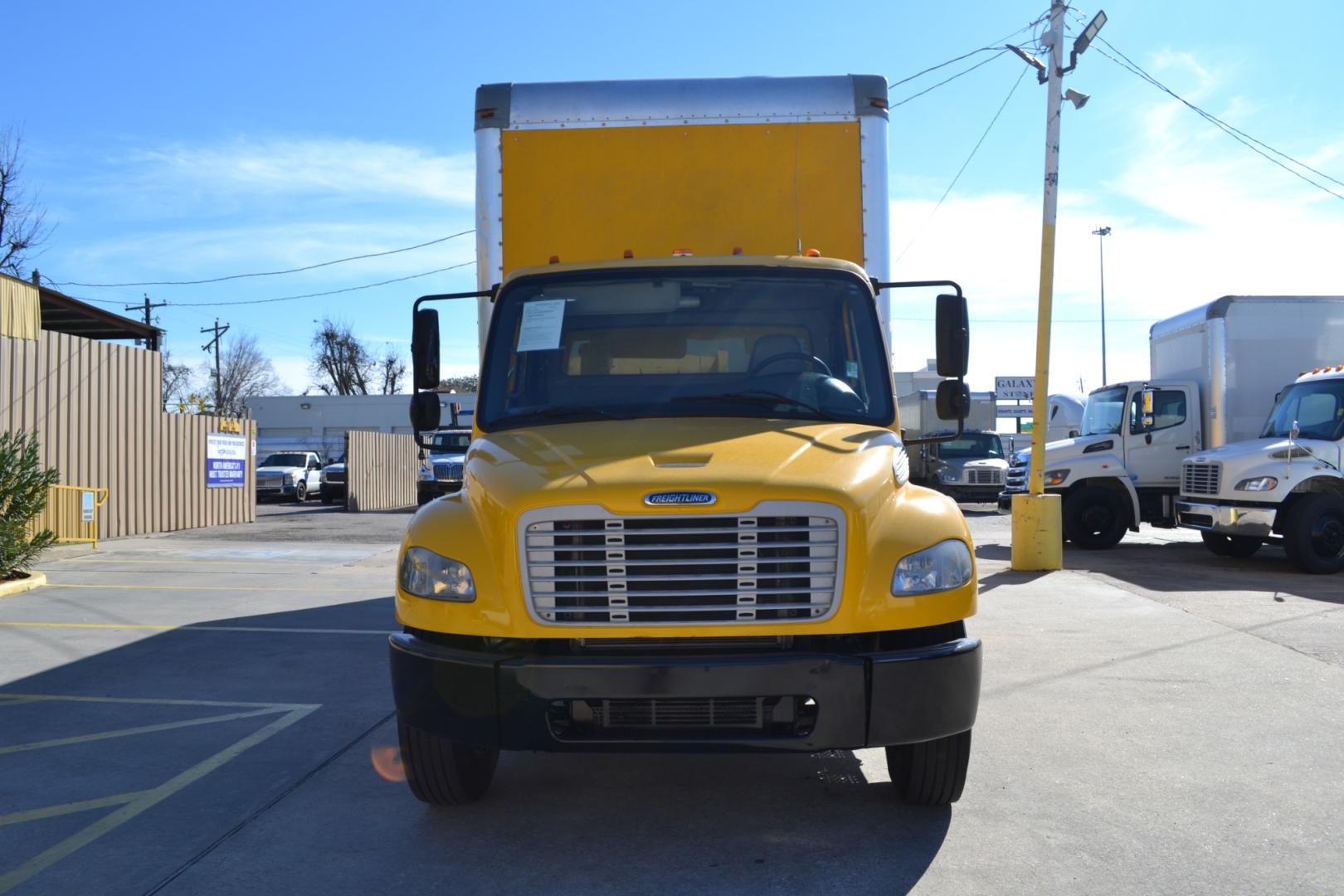 2014 YELLOW /BLACK FREIGHTLINER M2-106 with an CUMMINS ISB 6.7L 220HP engine, ALLISON 2200RDS AUTOMATIC transmission, located at 9172 North Fwy, Houston, TX, 77037, (713) 910-6868, 29.887470, -95.411903 - Photo#1